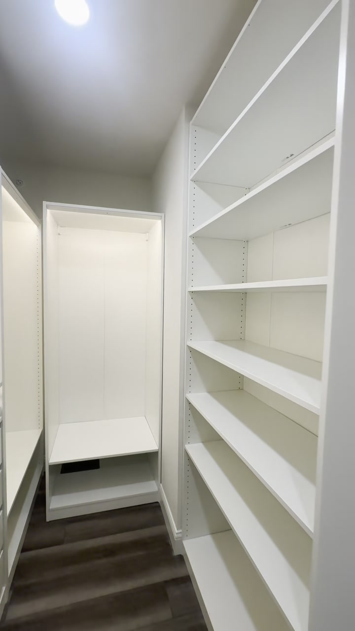 Real ModuCloset Project 2 installation video — Premium Walk-In Closet with LED Lighting.